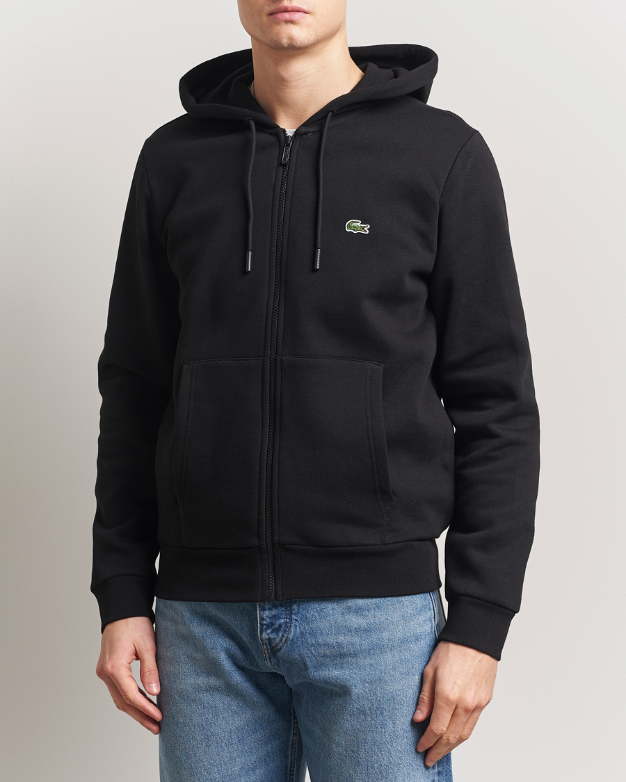 Herr | Tröjor | Lacoste | Full Zip Hoodie Black