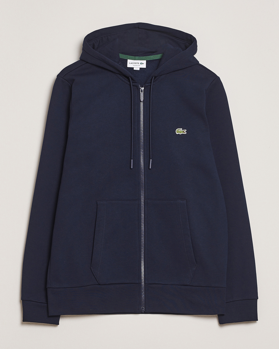 Herr | Tröjor | Lacoste | Full Zip Hoodie Navy Blue