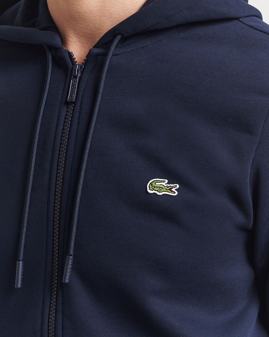 Herr | Tröjor | Lacoste | Full Zip Hoodie Navy Blue