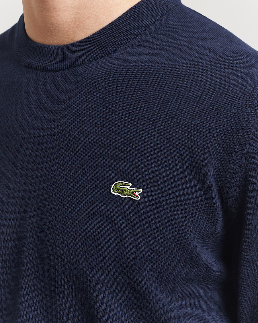 Herr | Tröjor | Lacoste | Cotton Knitted Sweater Navy