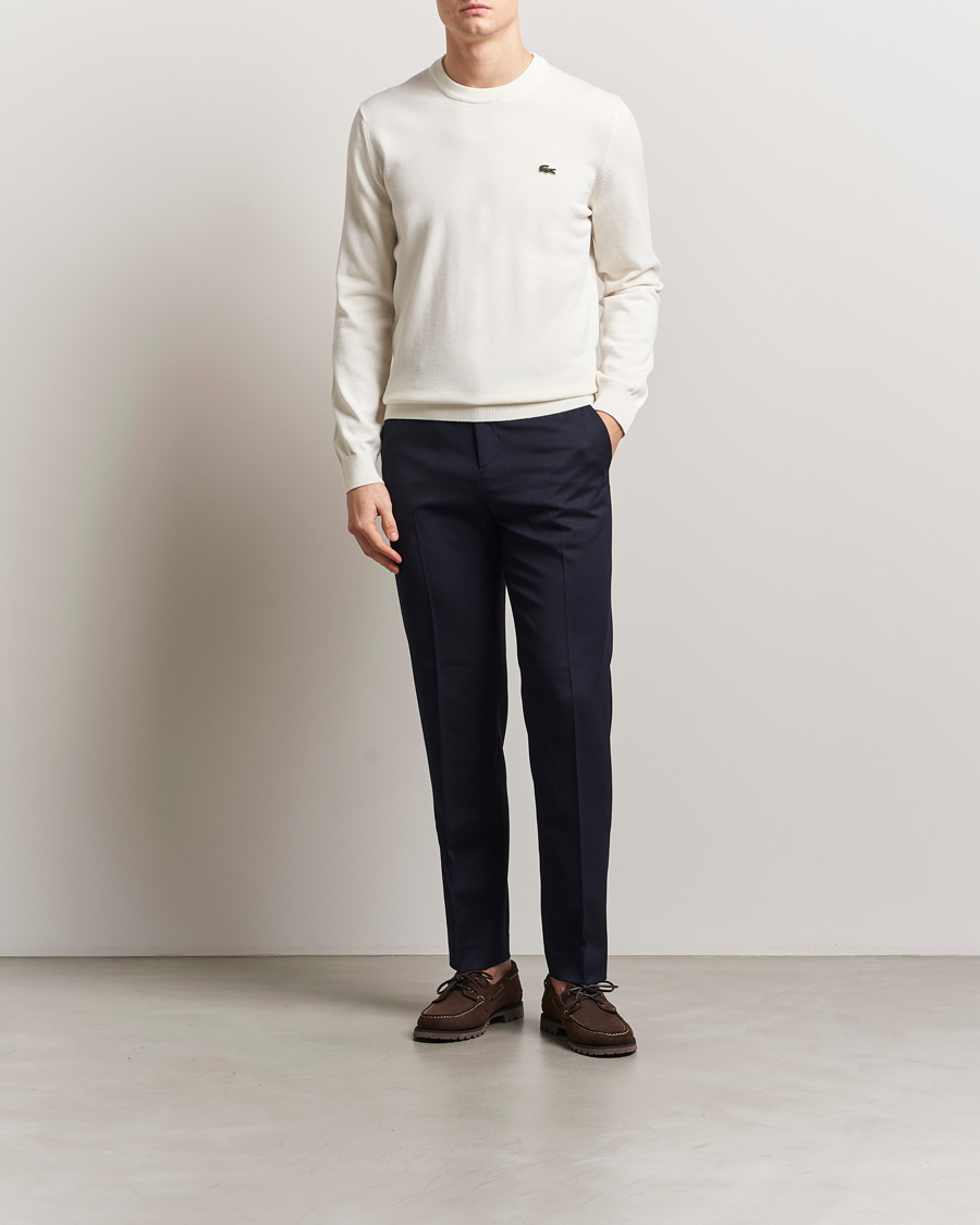 Herr | Tröjor | Lacoste | Cotton Knitted Sweater Flour