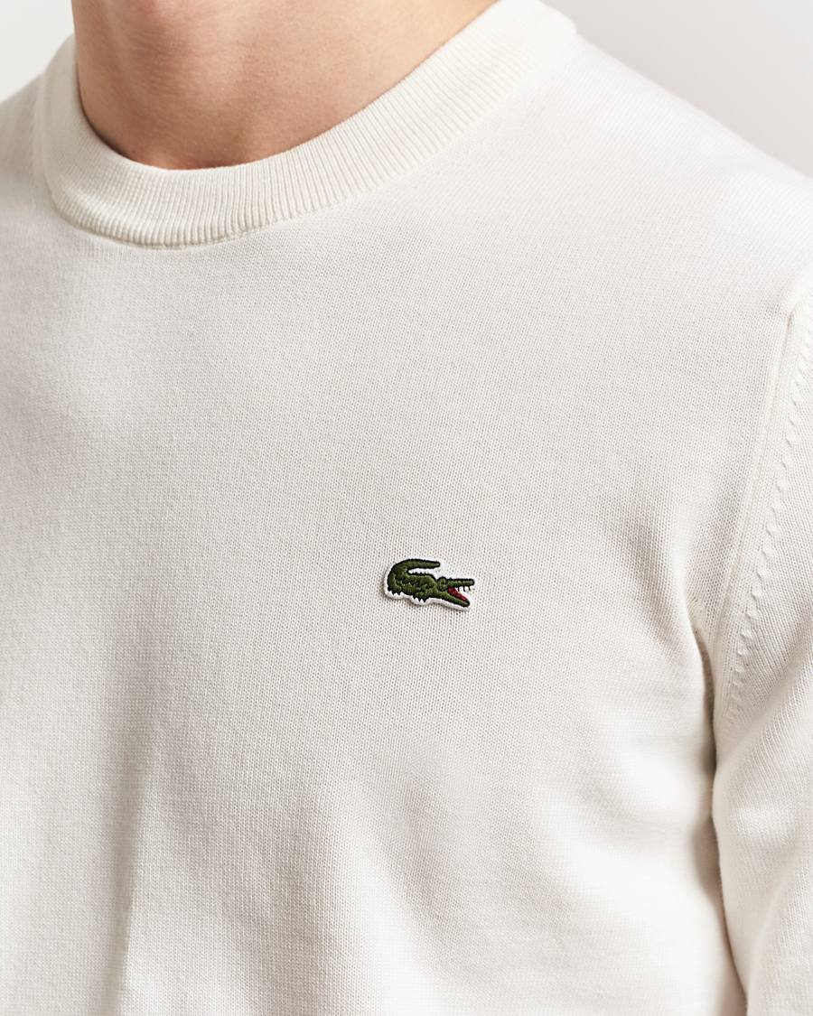 Herr | Tröjor | Lacoste | Cotton Knitted Sweater Flour