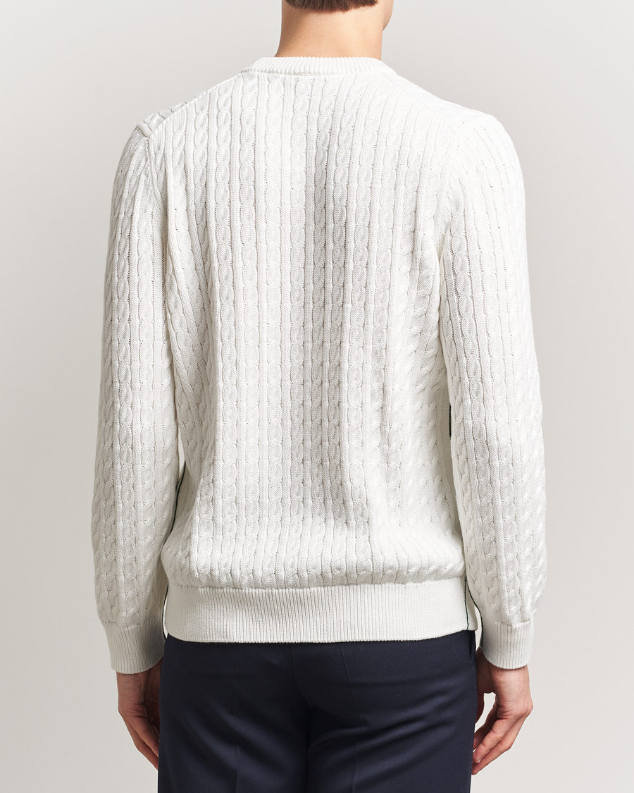Herr | Tröjor | Lacoste | Cotton Cable Sweater Flour
