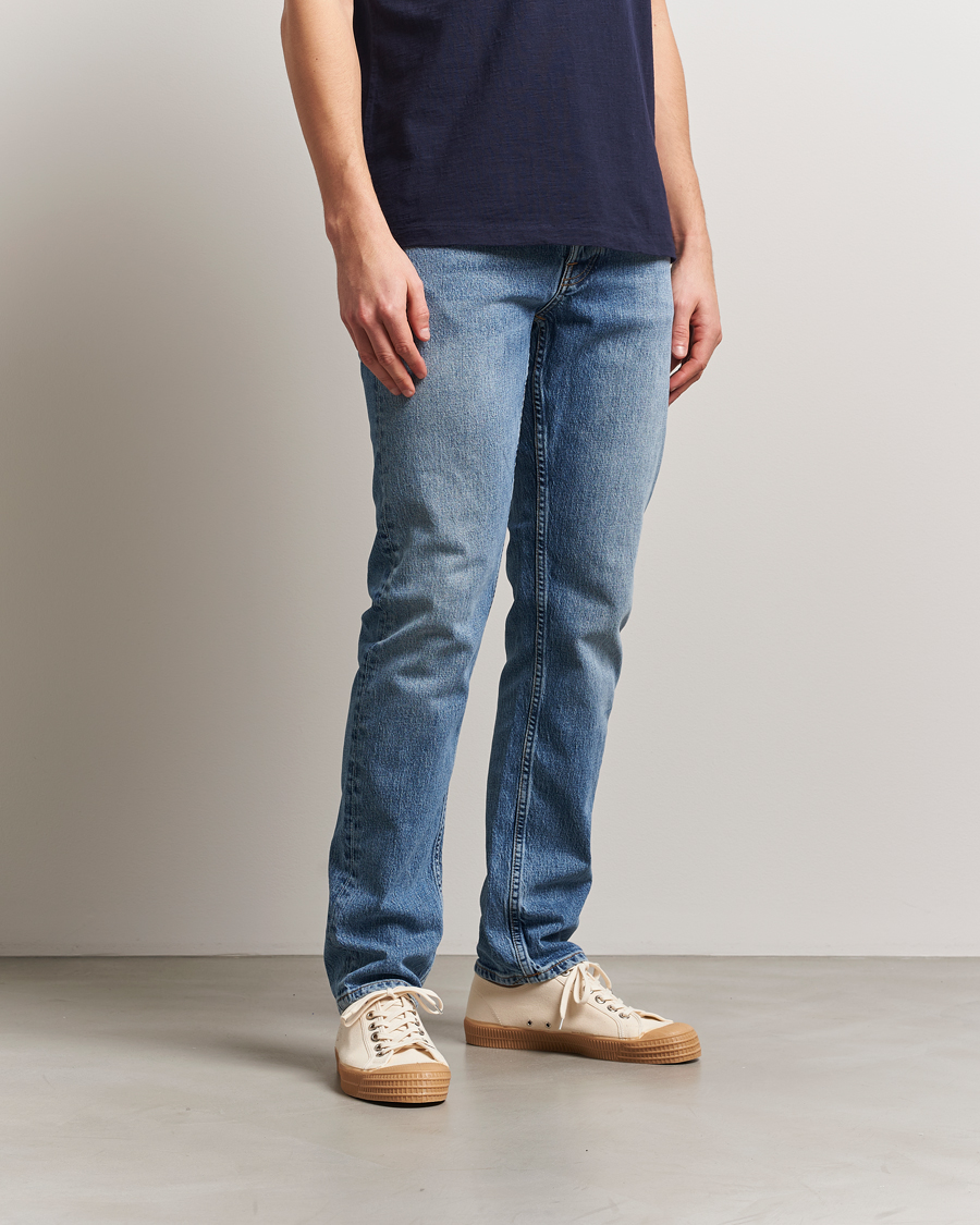 Herr | Byxor | Nudie Jeans | Solid Ollie Jeans Worn Vintage