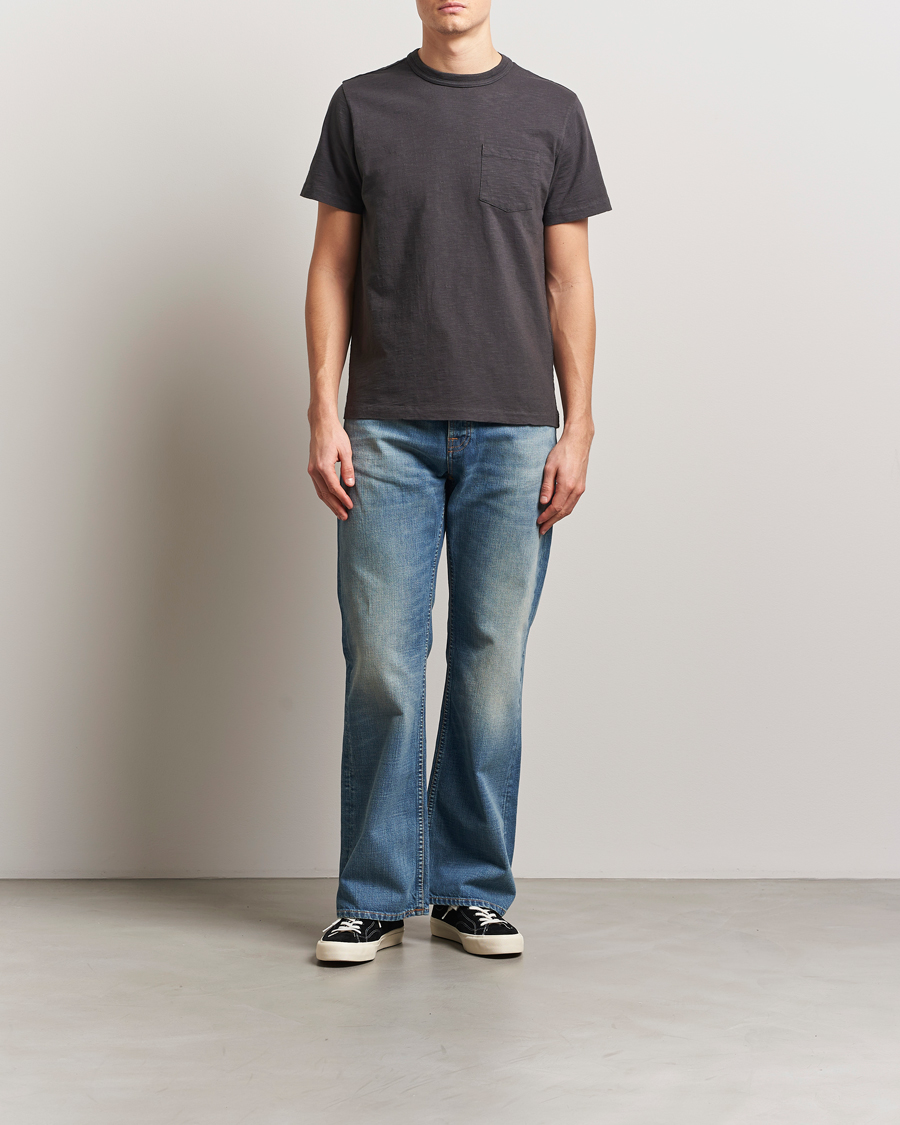 Herr | T-Shirts | Nudie Jeans | Roy Heavy Slub T-Shirt Antracite