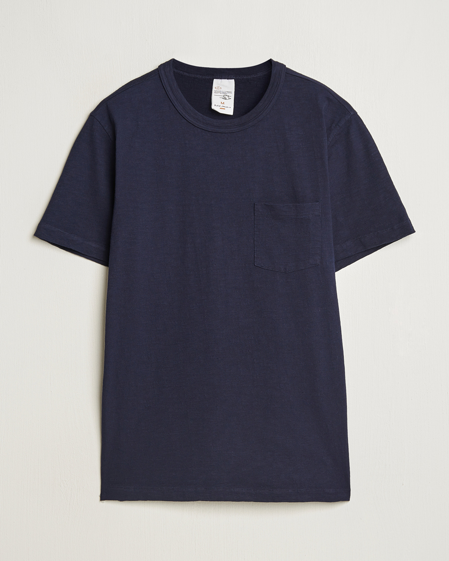 Herr | T-Shirts | Nudie Jeans | Roy Heavy Slub T-Shirt Blueberry