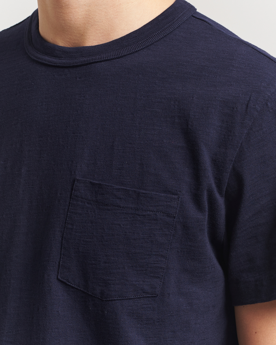 Herr | T-Shirts | Nudie Jeans | Roy Heavy Slub T-Shirt Blueberry