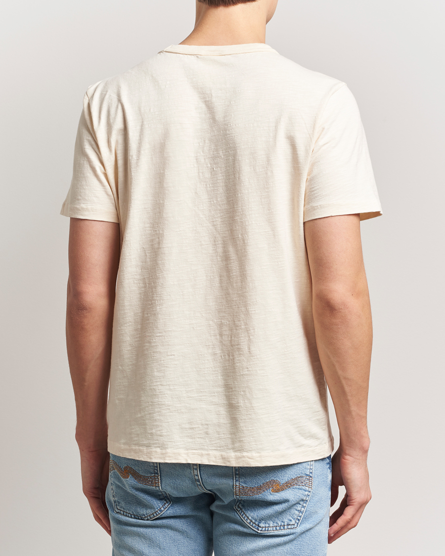 Herr | T-Shirts | Nudie Jeans | Roy Heavy Slub T-Shirt Ecru