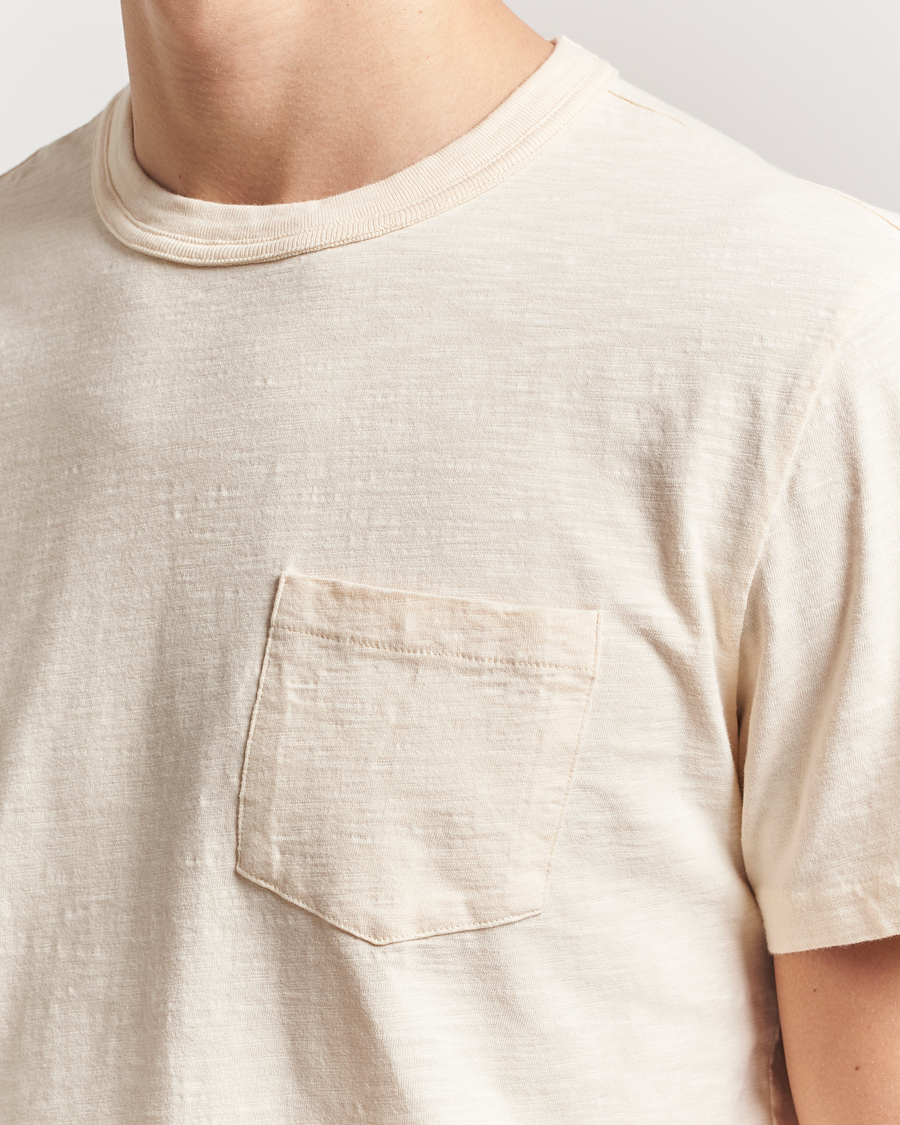 Herr | T-Shirts | Nudie Jeans | Roy Heavy Slub T-Shirt Ecru