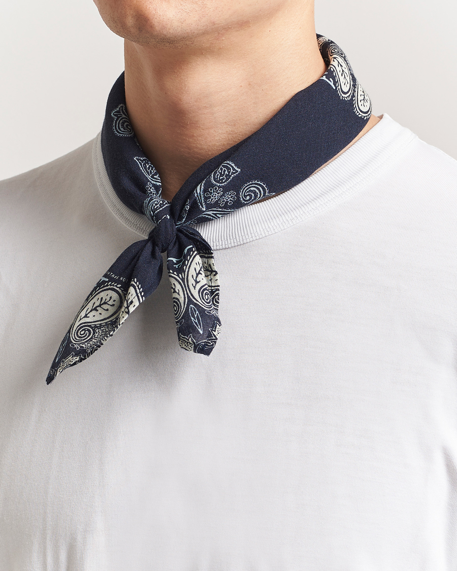 Herr | Scarves | Nudie Jeans | Ingrid Paisley Bandana Navy