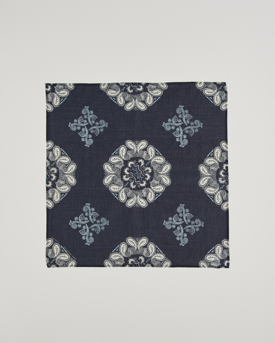 Herr | Scarves | Nudie Jeans | Ingrid Paisley Bandana Navy