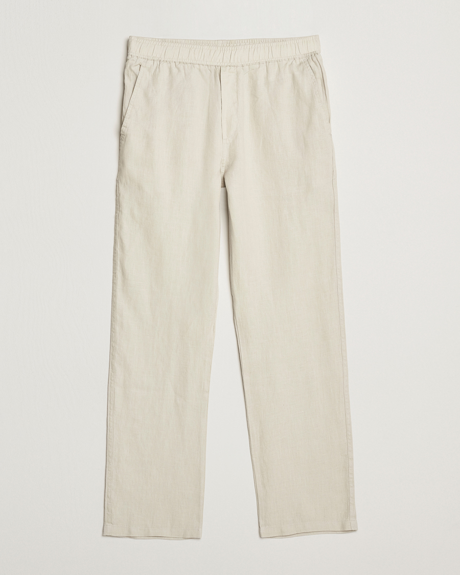 Herr | Byxor | Samsøe Samsøe | Jabari Linen Drawstring Trousers Moonstruck