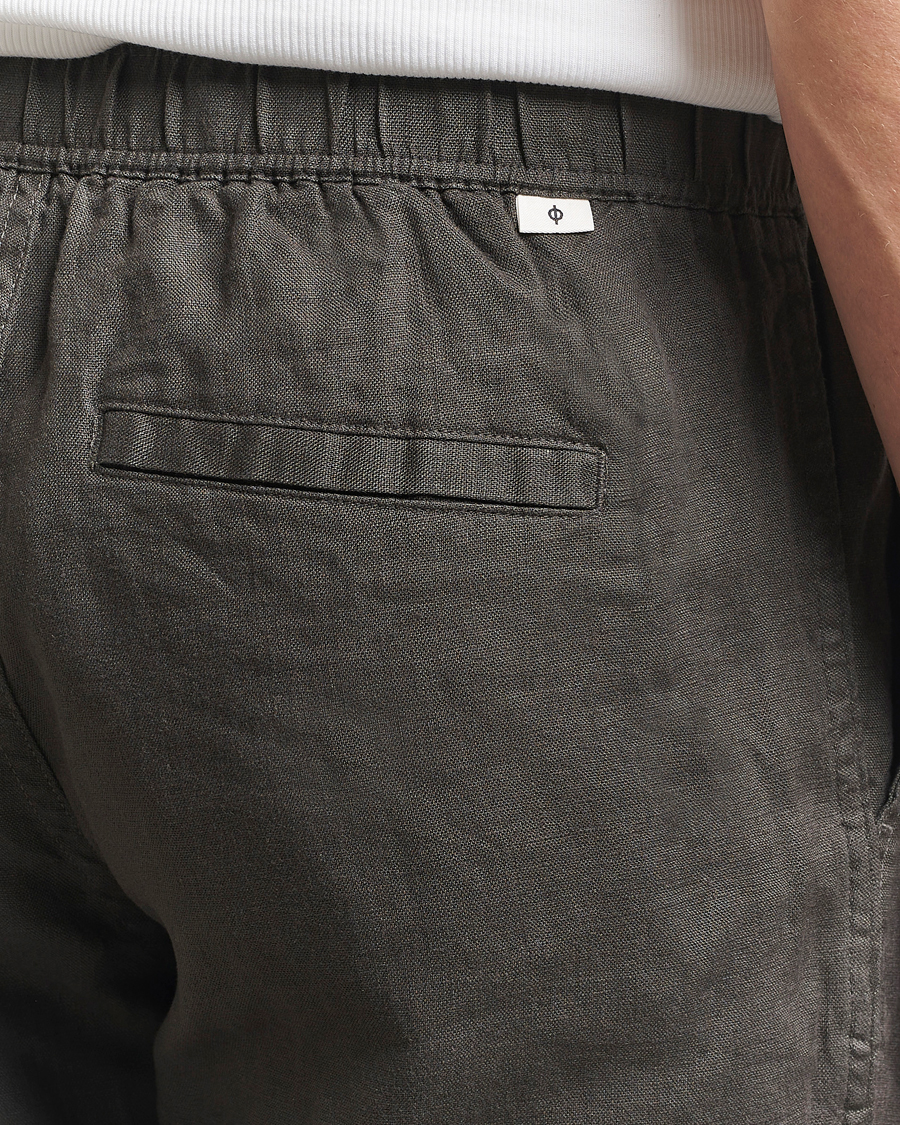 Herr | Byxor | Samsøe Samsøe | Jabari Linen Drawstring Trousers Beluga Grey