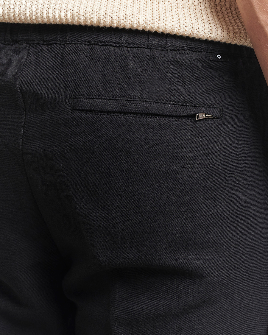 Herr | Byxor | Samsøe Samsøe | Smithy Linen/Cotton Drawstring Trousers Black