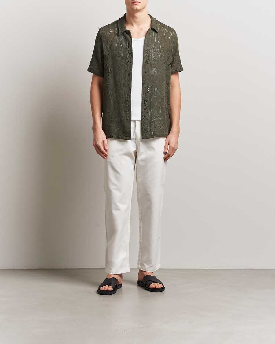 Herr | Byxor | Samsøe Samsøe | Jabari Drawstring Trousers Clear Cream
