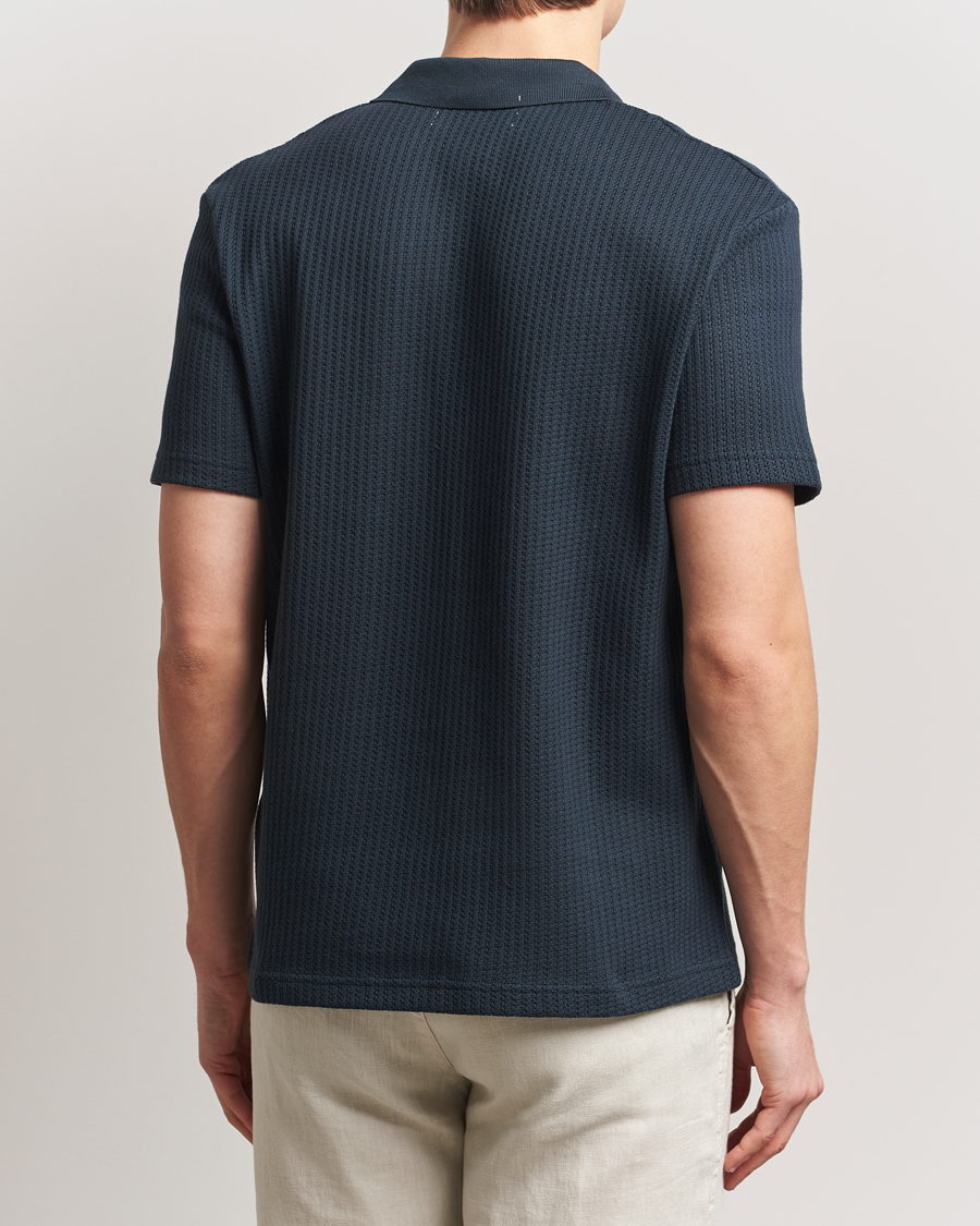 Herr | Pikéer | Samsøe Samsøe | Jase Structured Knitted Polo Salute Navy