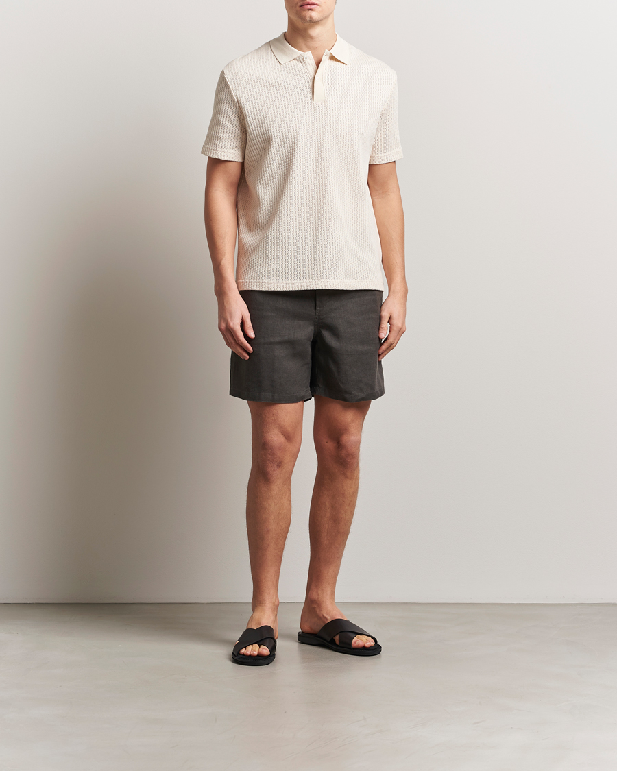 Herr | Pikéer | Samsøe Samsøe | Jase Structured Knitted Polo Clear Cream
