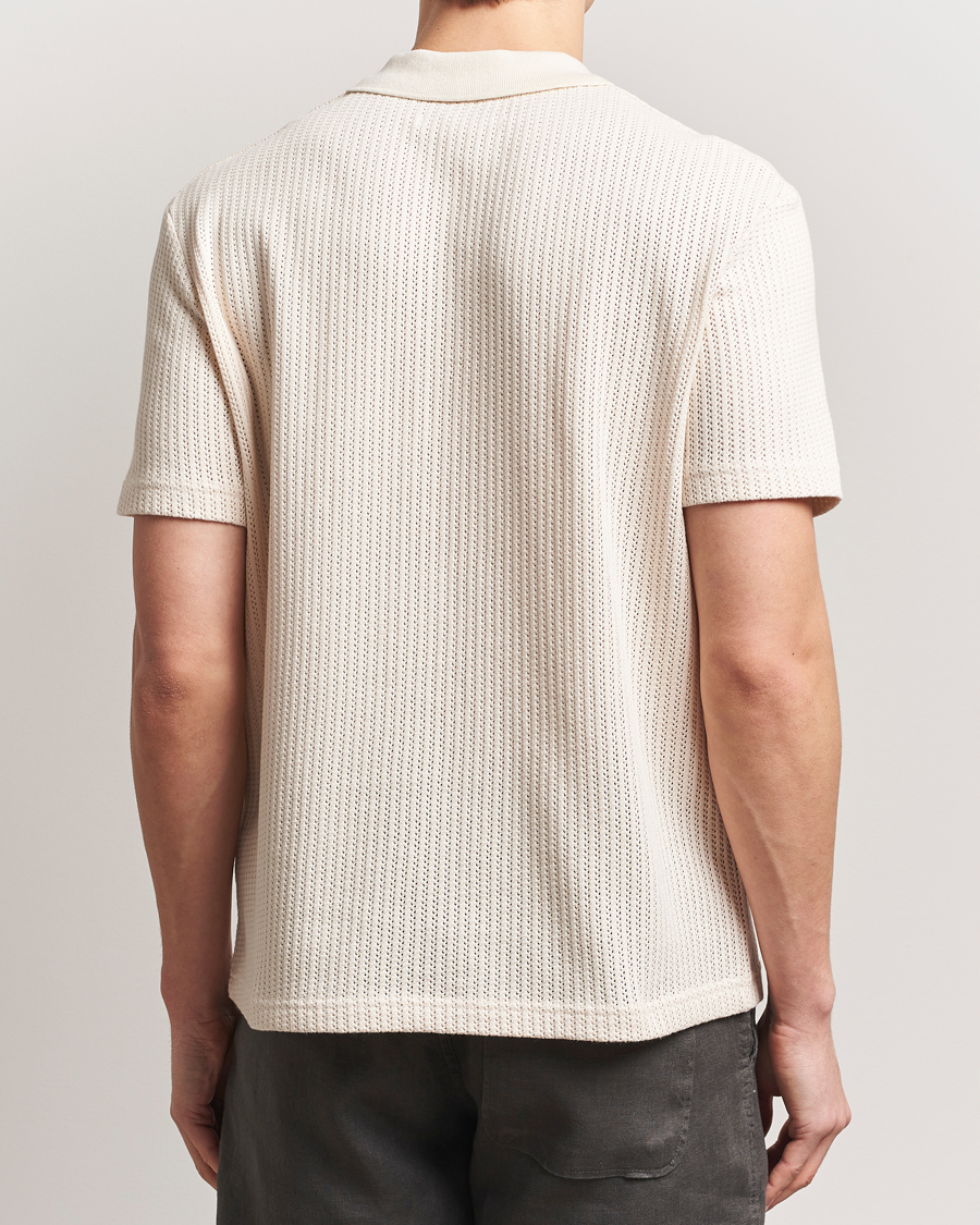 Herr | Pikéer | Samsøe Samsøe | Jase Structured Knitted Polo Clear Cream