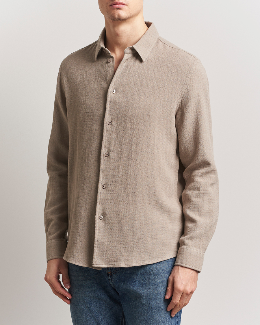 Herr | Skjortor | Samsøe Samsøe | Ryan Cotton/Linen Shirt Greige