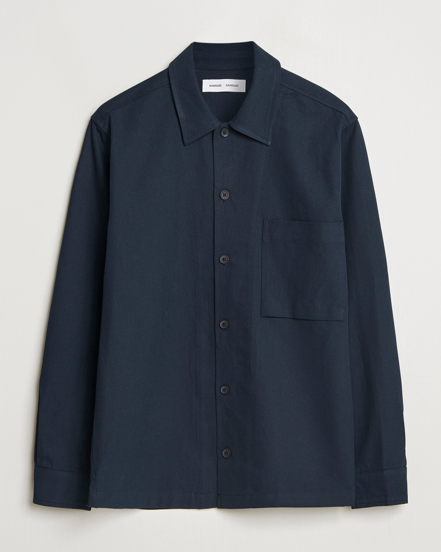 Herr | Skjortor | Samsøe Samsøe | Damon Go Overshirt Salute Navy