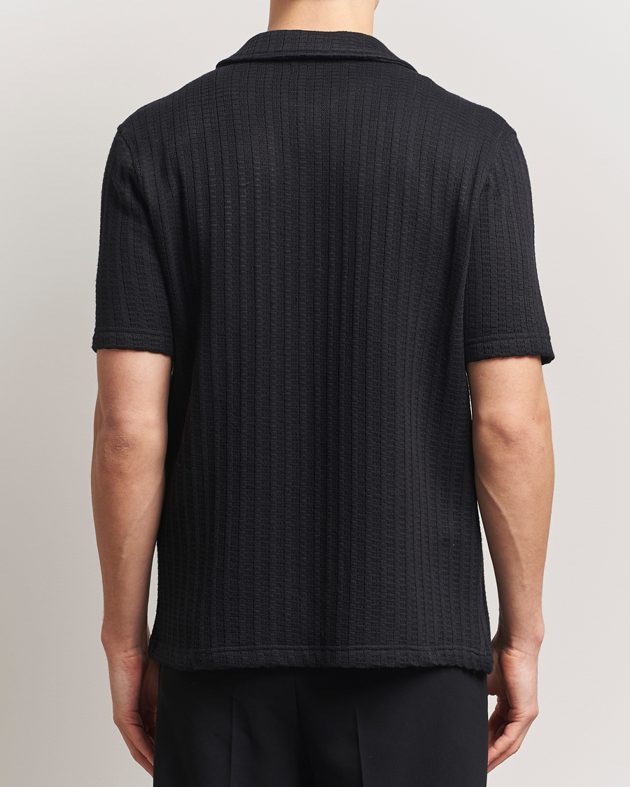 Herr | Skjortor | Samsøe Samsøe | Kvistbro Structured Short Sleeve Shirt Black