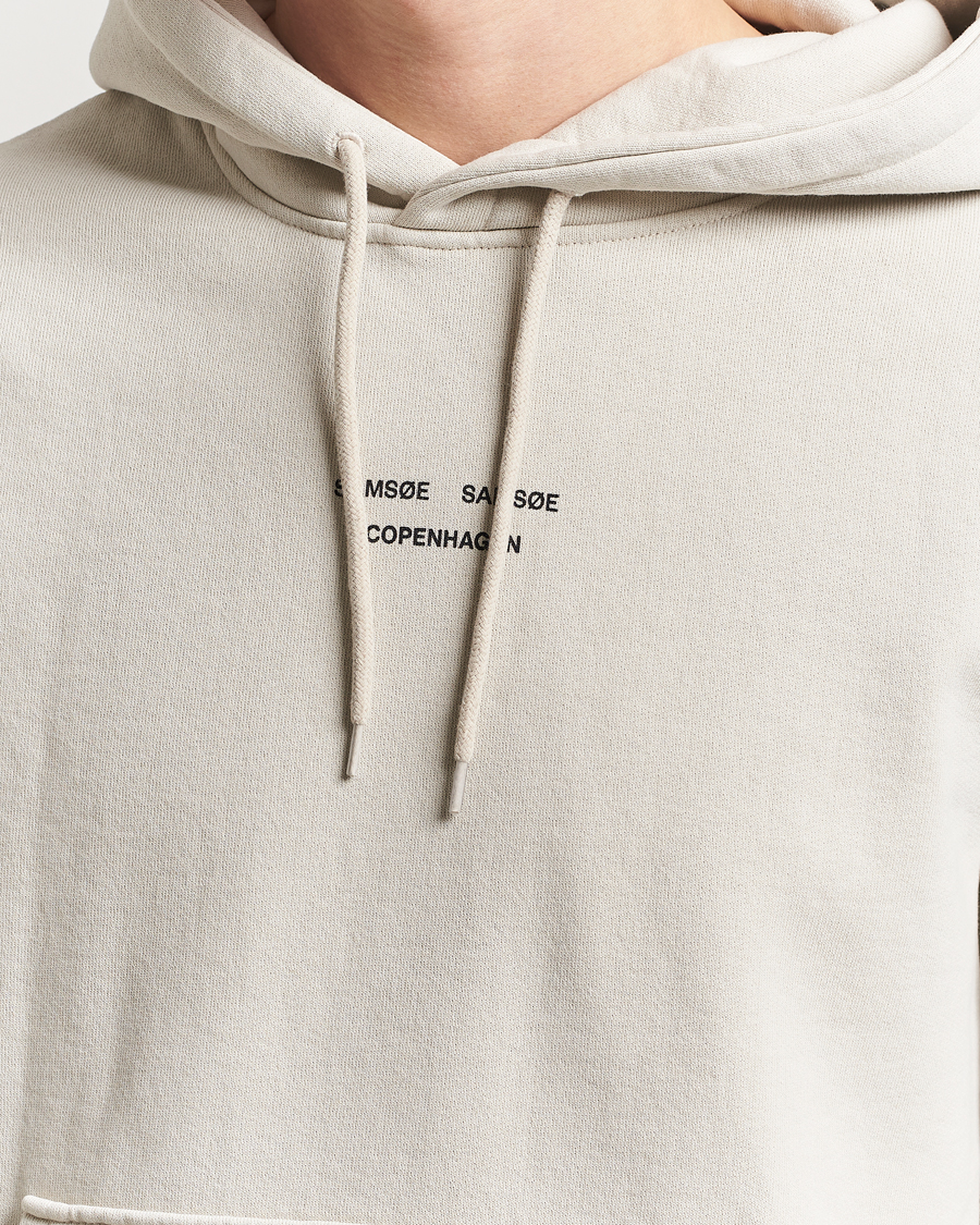 Herr | Tröjor | Samsøe Samsøe | Marcus Center Logo Hoodie Moonstruck