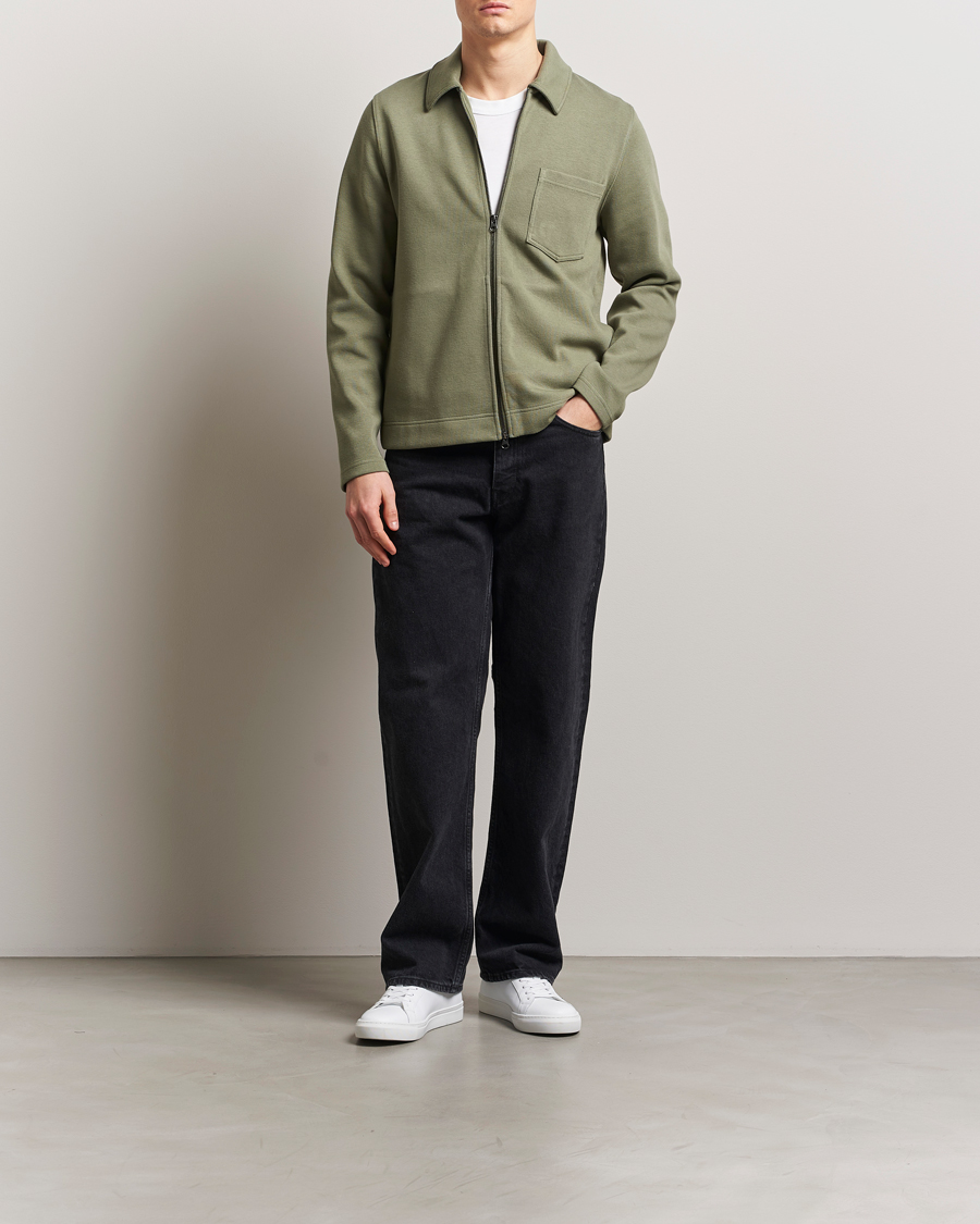 Herr | Tröjor | Samsøe Samsøe | Hannes Full Zip Sweater Four Leaf Clover