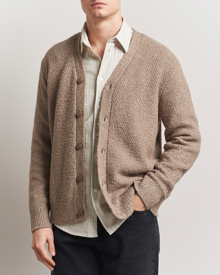 Herr | Tröjor | Samsøe Samsøe | Ezra Heavy Knitted Cardigan Greige Melange