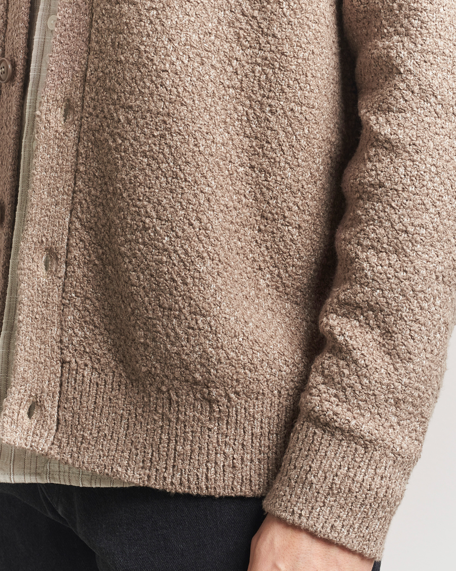 Herr | Tröjor | Samsøe Samsøe | Ezra Heavy Knitted Cardigan Greige Melange