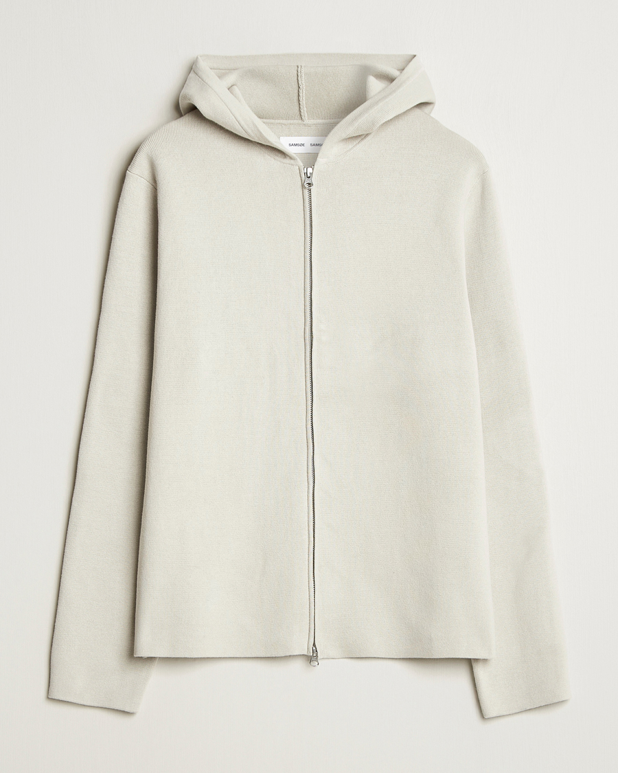 Herr | Tröjor | Samsøe Samsøe | Niklas Full Zip Hoodie Moonstruck
