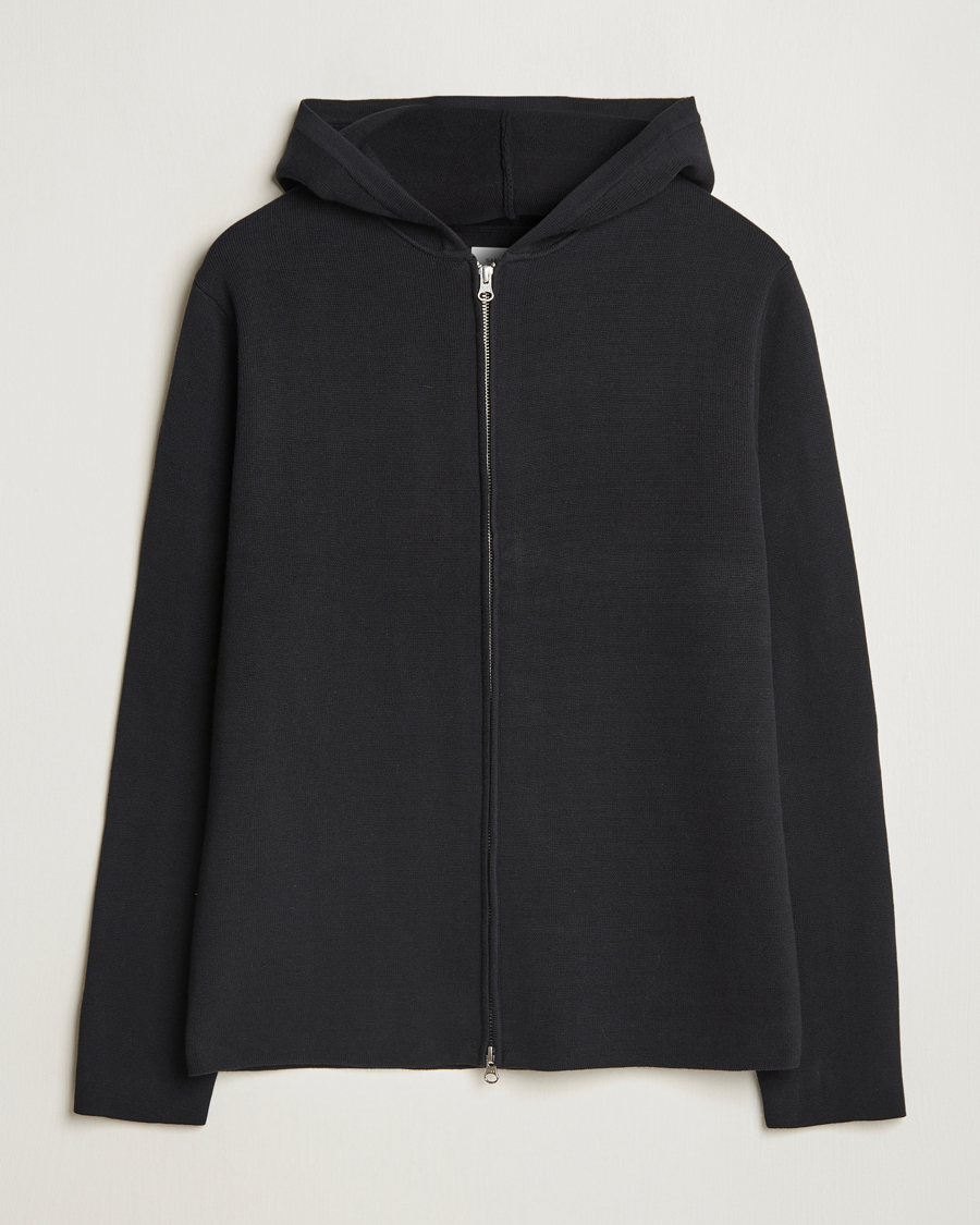 Herr | Tröjor | Samsøe Samsøe | Niklas Full Zip Hoodie Black