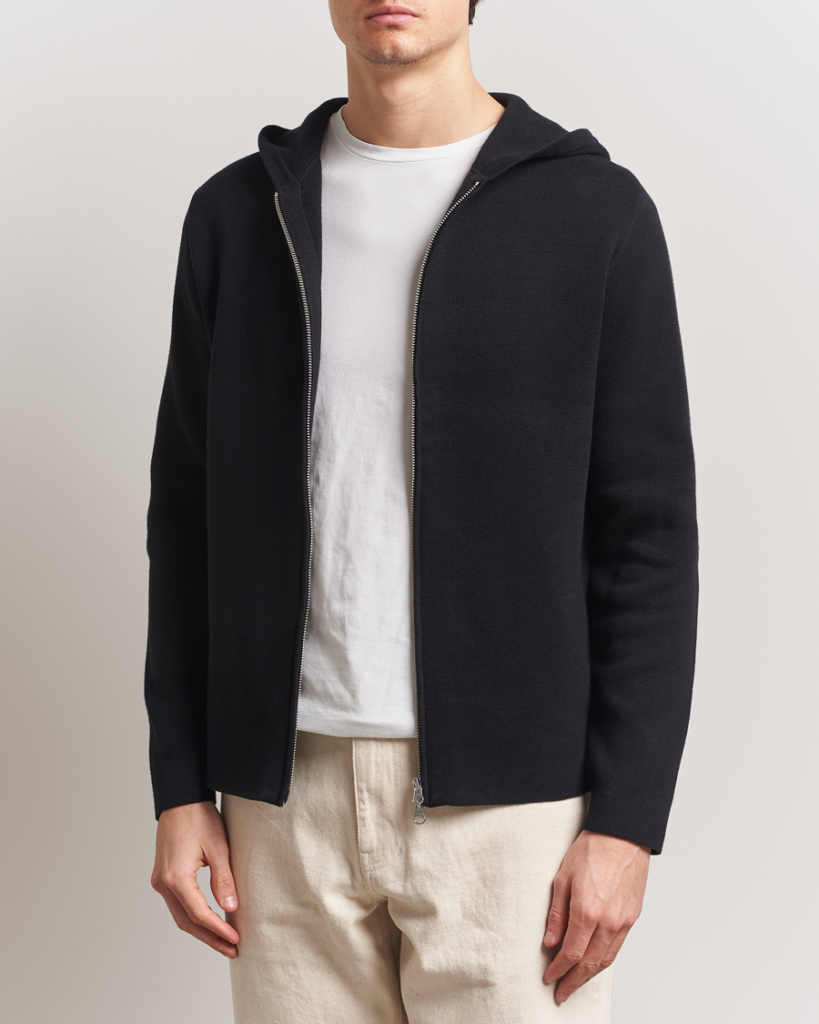 Herr | Tröjor | Samsøe Samsøe | Niklas Full Zip Hoodie Black
