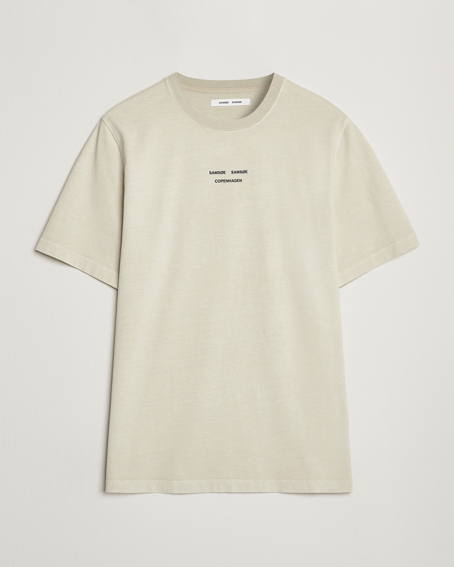 Herr | T-Shirts | Samsøe Samsøe | Marcus Center Logo T Crew Neck T-Shirt Moonstruck