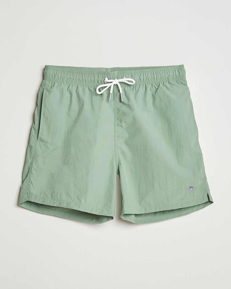 Herr | Badbyxor | GANT | Basic Swimshorts Kalamata Green