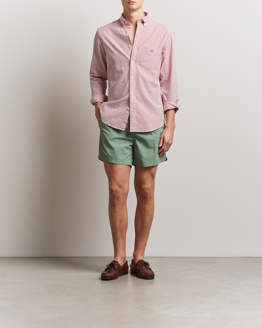 Herr | Badbyxor | GANT | Basic Swimshorts Kalamata Green