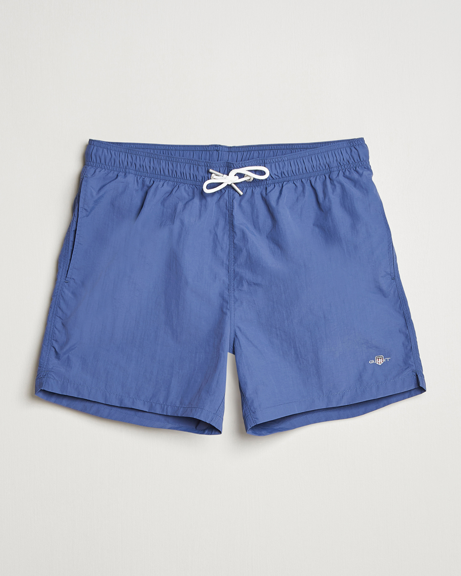 Herr | Badbyxor | GANT | Basic Swimshorts Dusty Navy