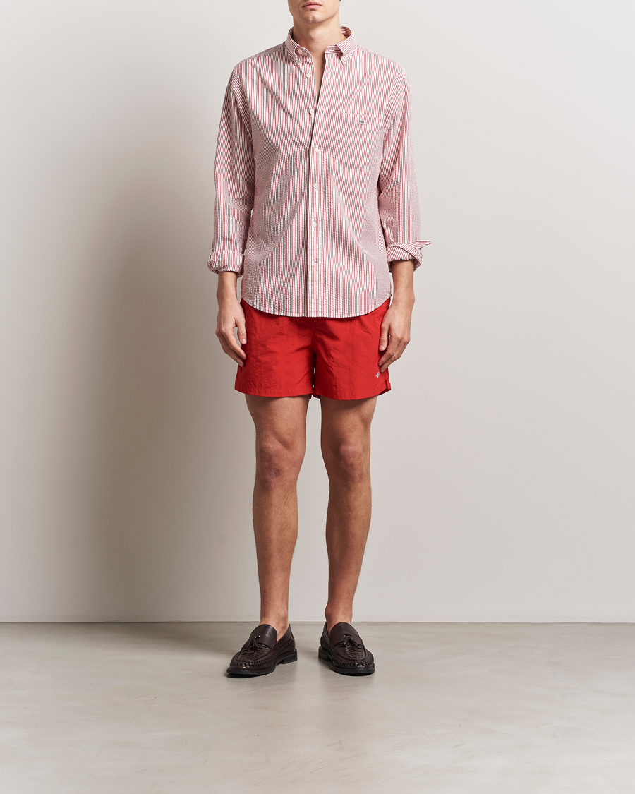 Herr | Badbyxor | GANT | Basic Swimshorts Bright Red