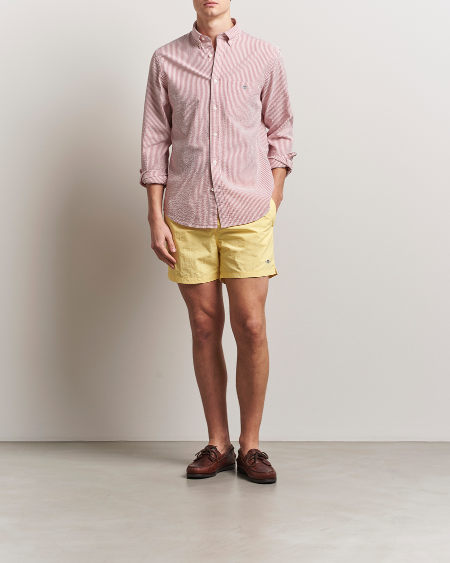 Herr | Badbyxor | GANT | Basic Swimshorts Banana Yellow