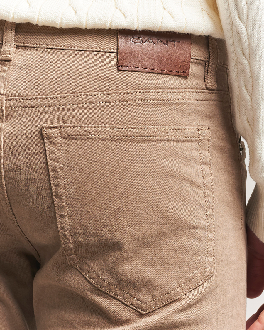 Herr | Byxor | GANT | Regular Desert 5-Pocket Pants Brown