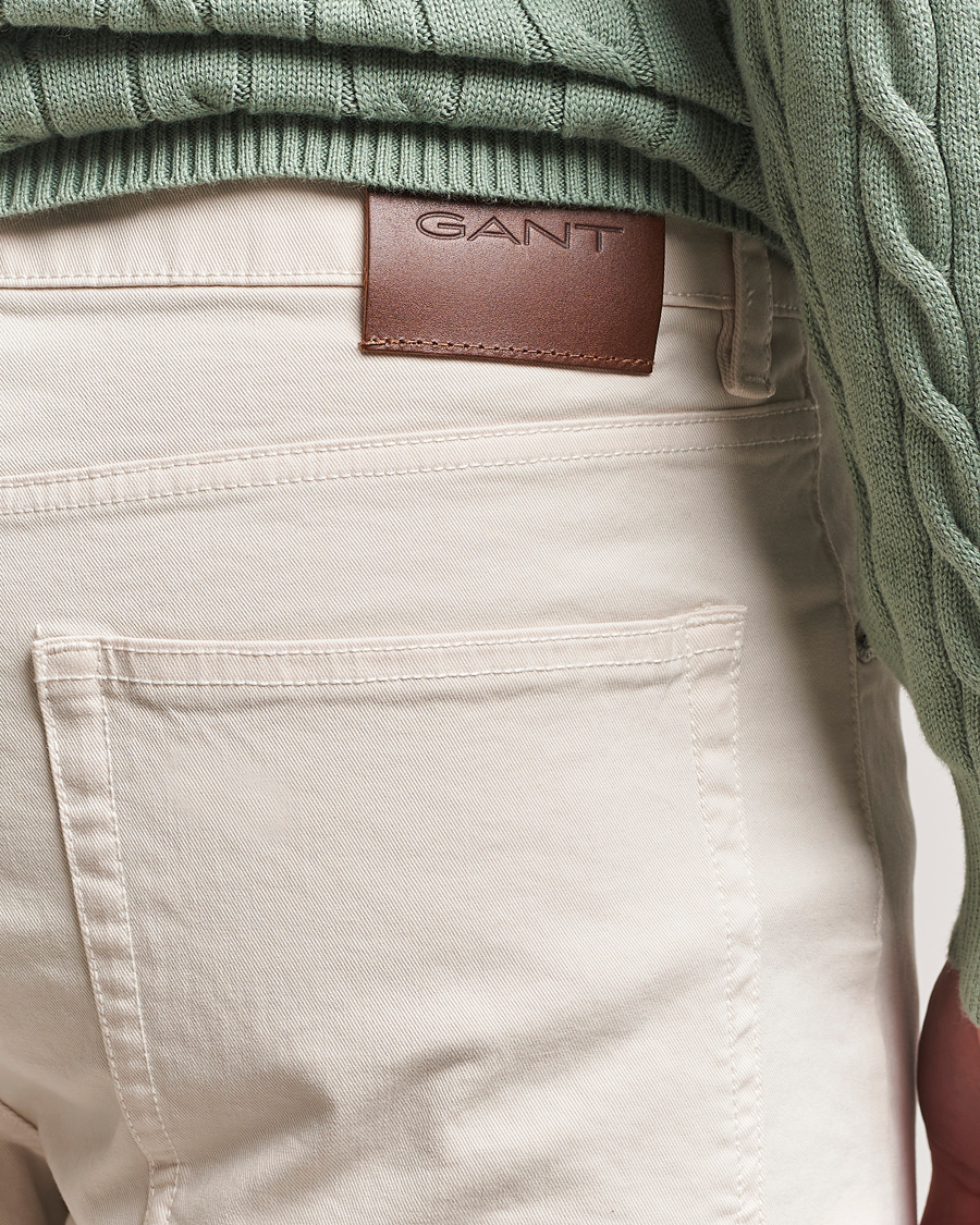 Herr | Byxor | GANT | Regular Desert 5-Pocket Pants Putty