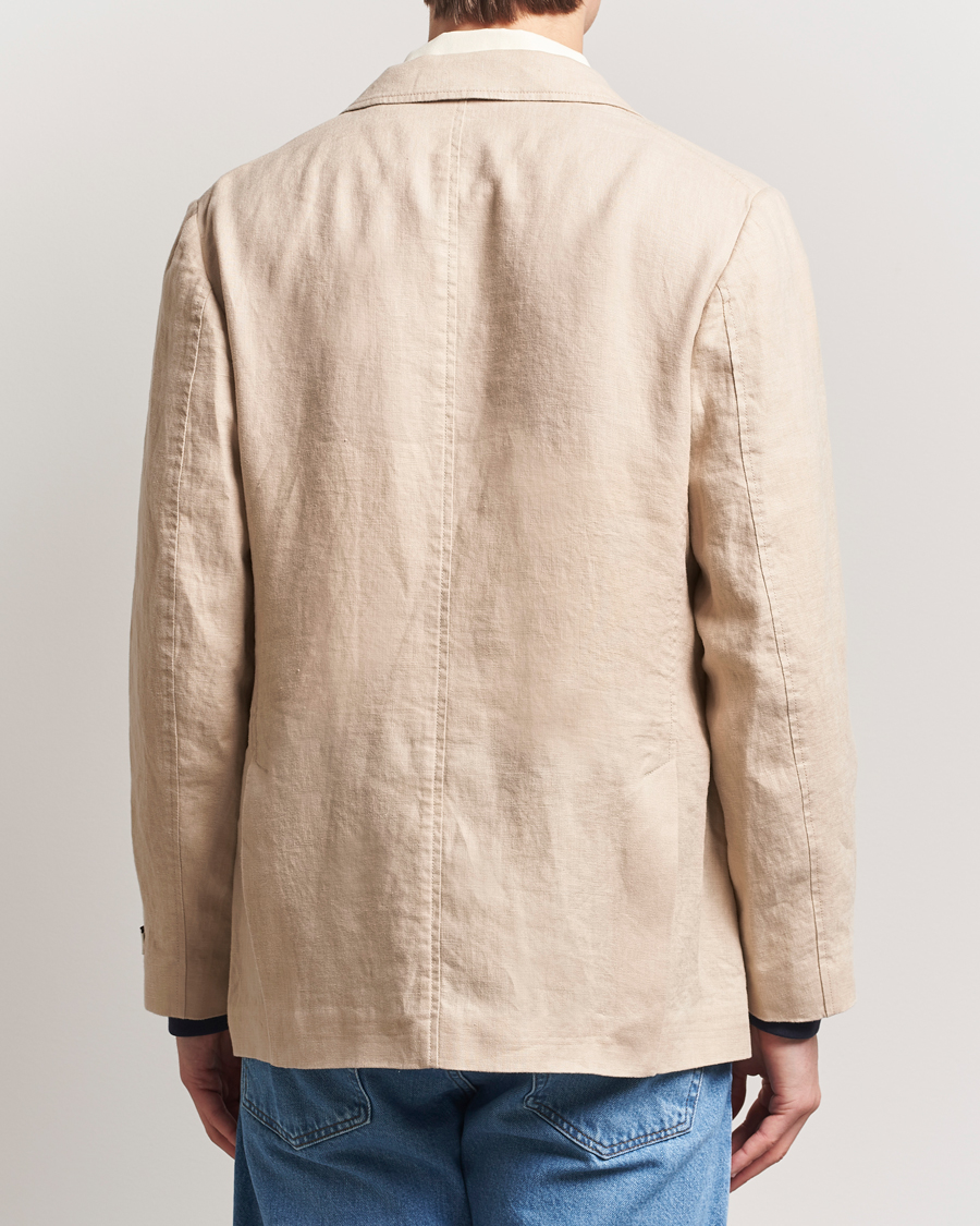 Herr | Kavajer | GANT | Slim Fit Garment Dyed Linen Blazer Dry Sand