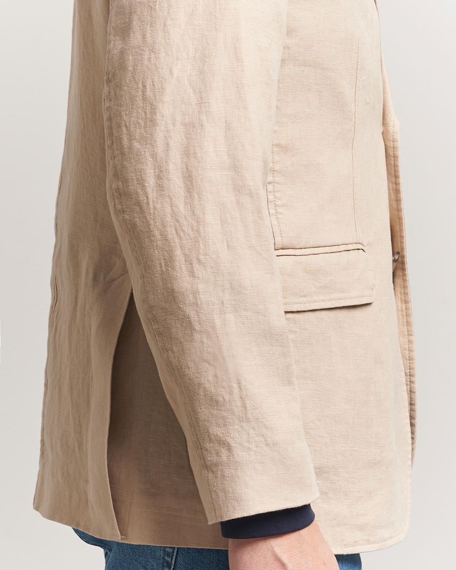 Herr | Kavajer | GANT | Slim Fit Garment Dyed Linen Blazer Dry Sand