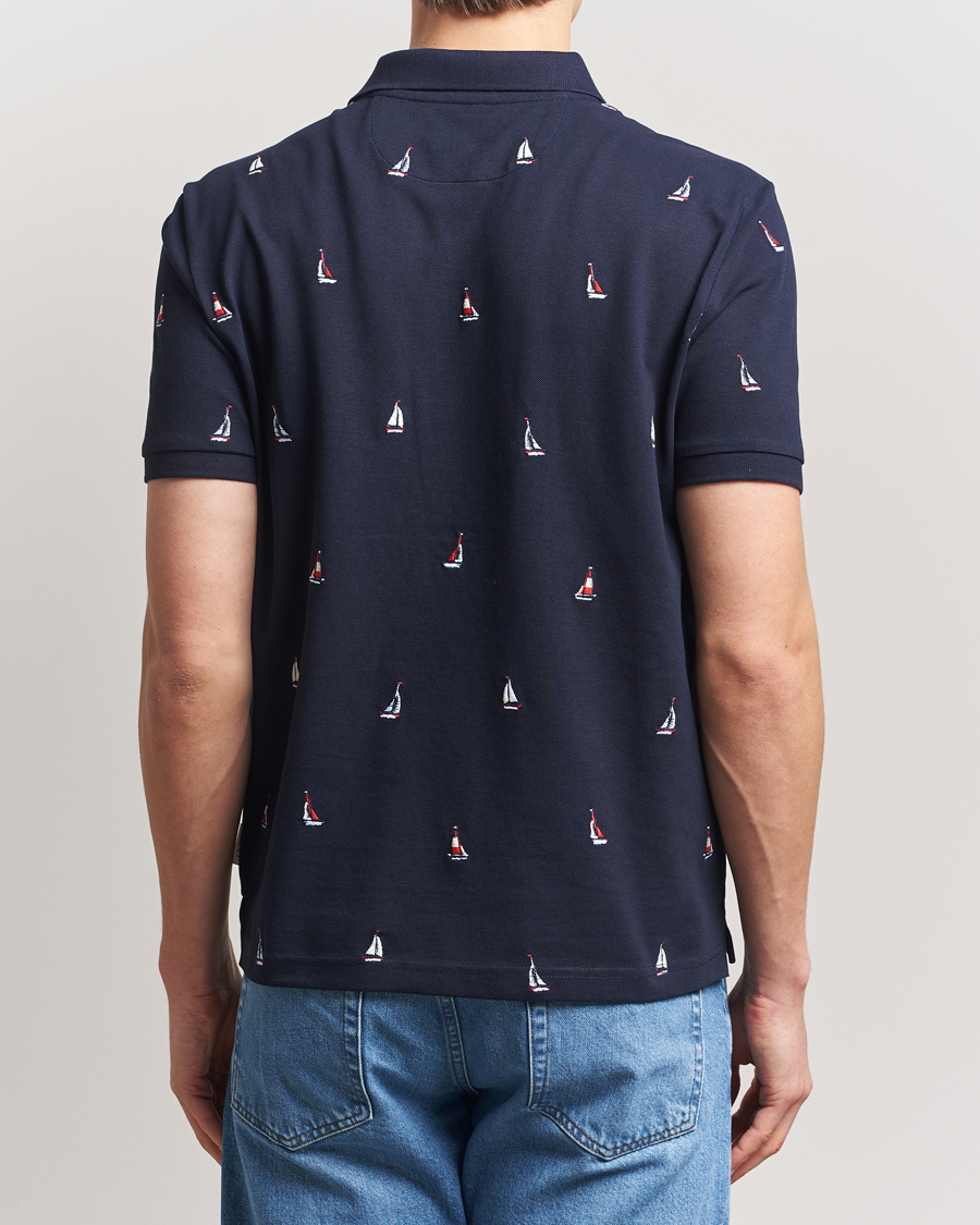 Herr | Pikéer | GANT | Embroidered Sailing Polo Evening Blue