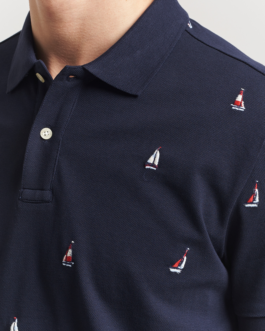 Herr | Pikéer | GANT | Embroidered Sailing Polo Evening Blue