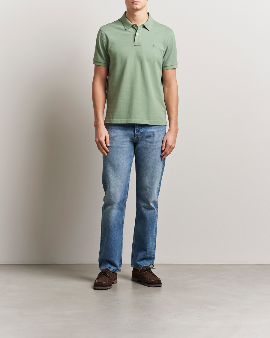 Herr | Pikéer | GANT | The Original Polo Kalamata Green