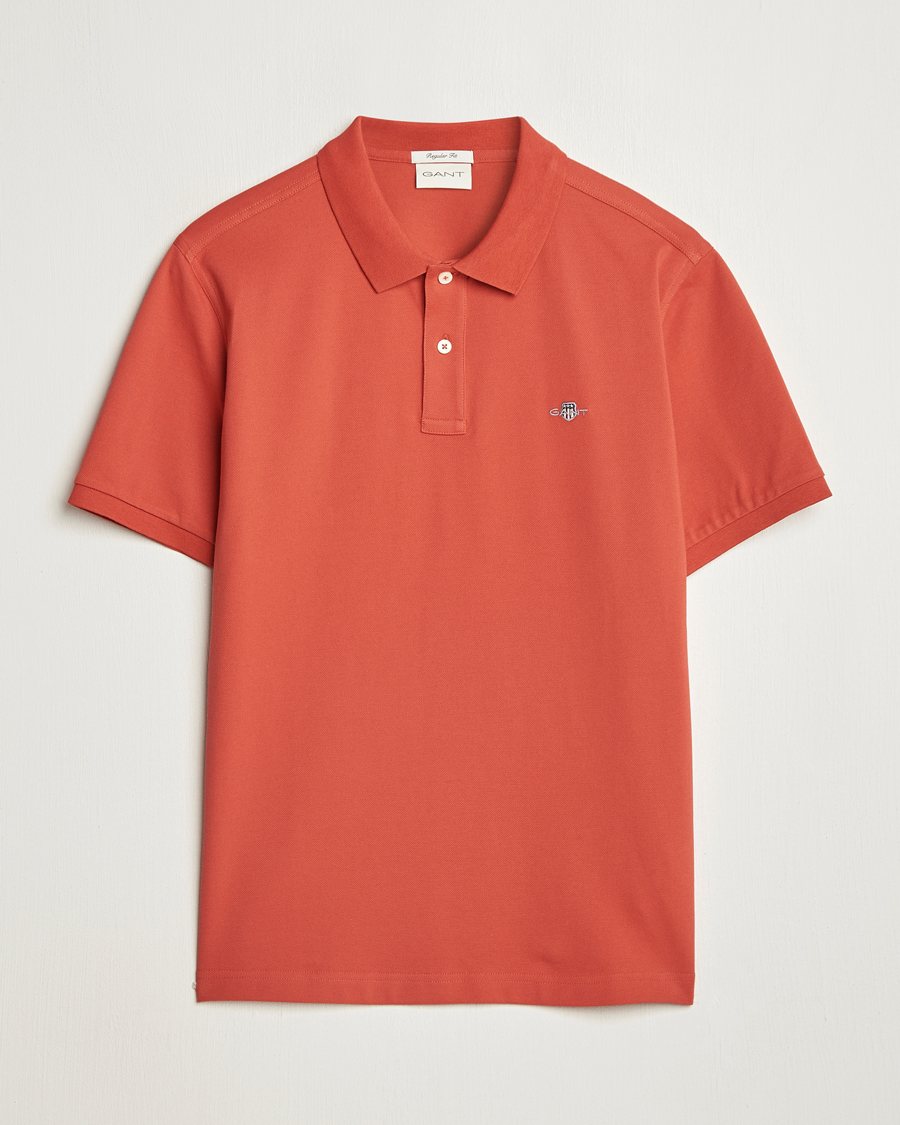 Herr | Pikéer | GANT | The Original Polo Brick Red
