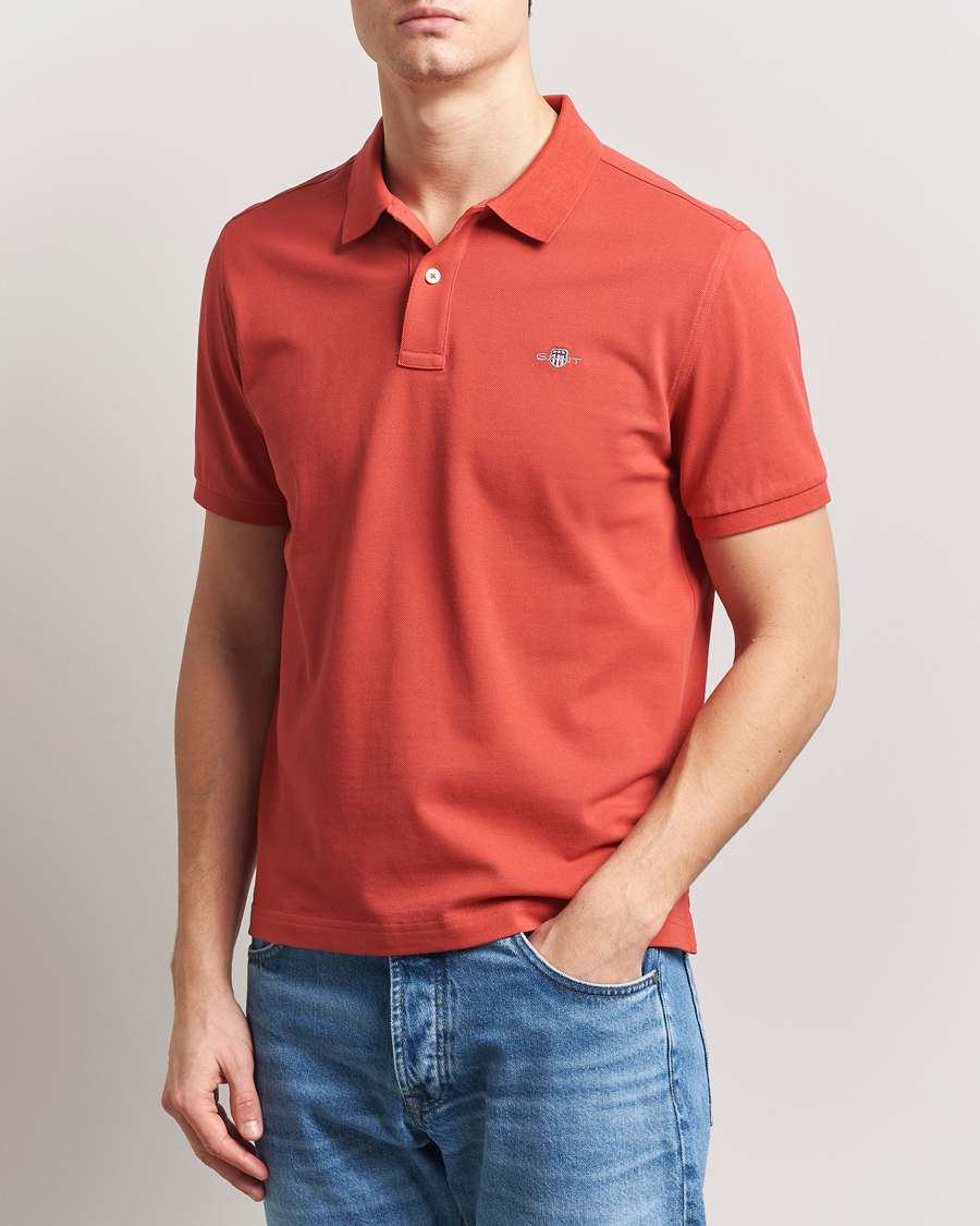 Herr | Pikéer | GANT | The Original Polo Brick Red