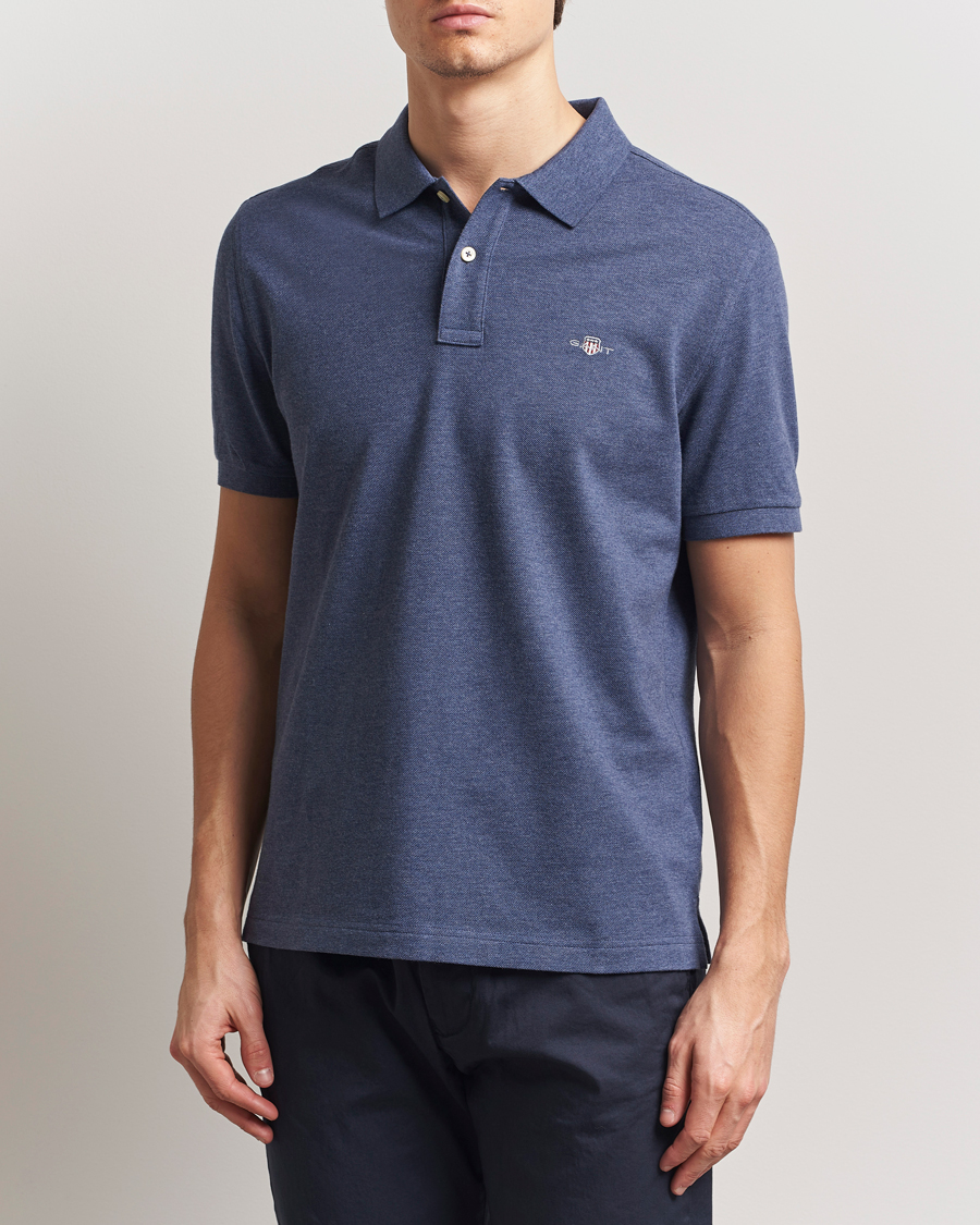 Herr | Pikéer | Gant | The Original Polo Dark Jeans Melange