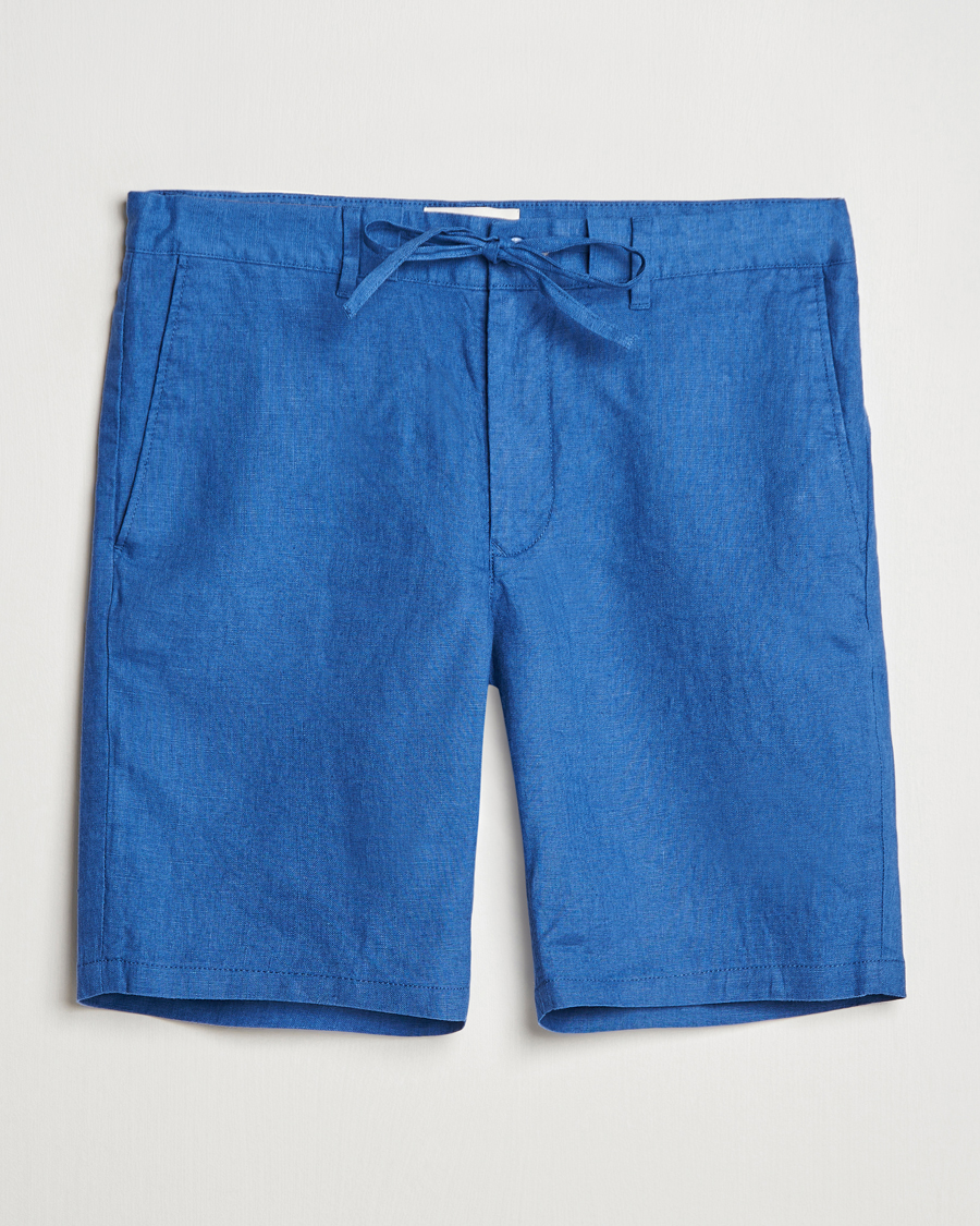 Herr | Shorts | GANT | Relaxed Linen Drawstring Shorts Rich Blue