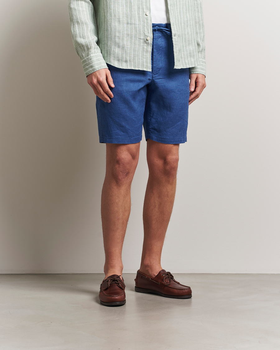 Herr | Shorts | GANT | Relaxed Linen Drawstring Shorts Rich Blue